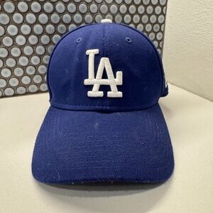 Los Angeles Dodgers Cap Hat Blue White Fitted Small Medium MLB New‎ Era Baseball